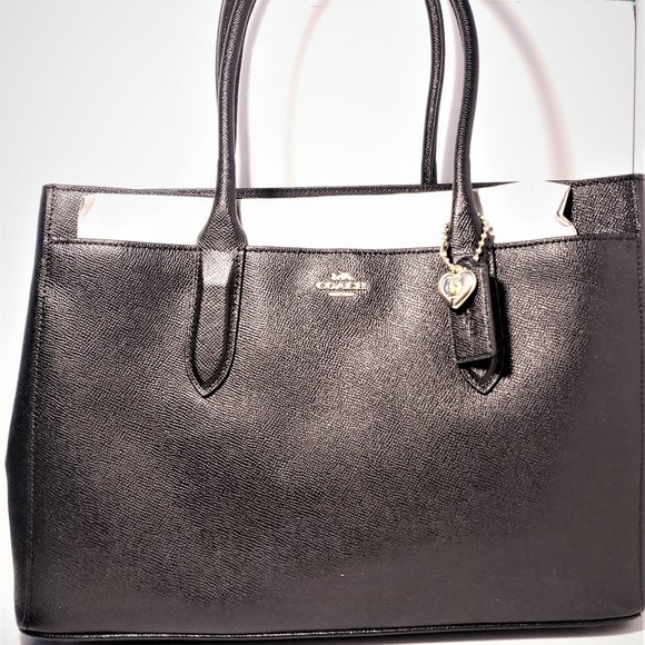 coach bailey carryall tote in pebble leather